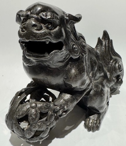 Antique japanese bronze - japanese, shishi