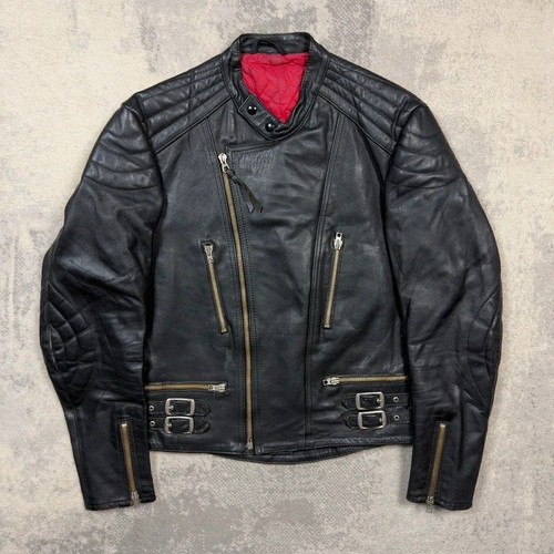 80s black leather - 80s,