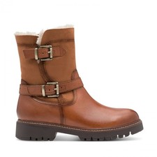 Tamaris 26820 45 305 | Cognac Leather | Womens Biker Style Boots