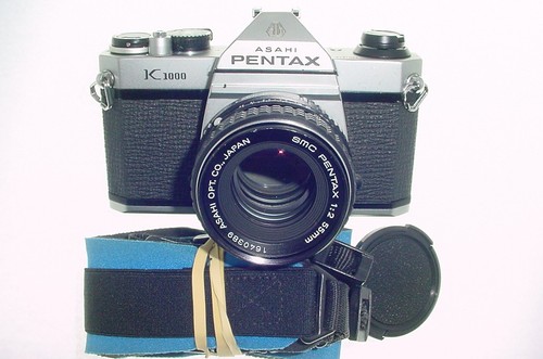 Pentax k1000 35mm film slr - k1000,