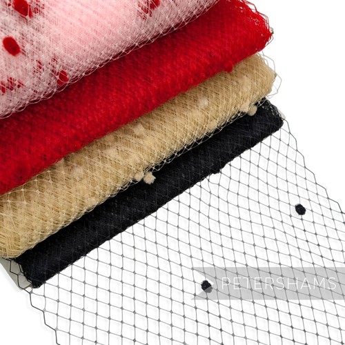 Dotted veiling 23cm - dotted, inch)