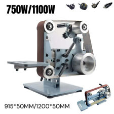 110/220V 35"/47"X2" Electric Belt Sander Machine Grinding DIY Polisher Sharpener