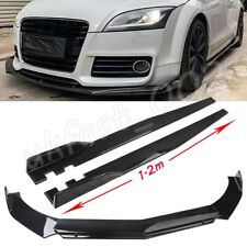 Front Bumper Lip Splitter Spoiler Side Skirt For Audi A3 A4 A5 A6 A7 S3 S4 8P #F