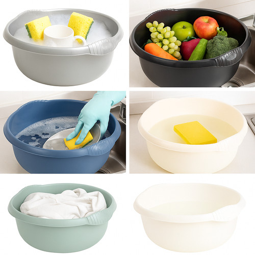 28cm round plastic washing - plastic, up