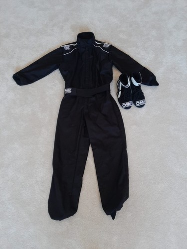 Black omp karting suite - black,