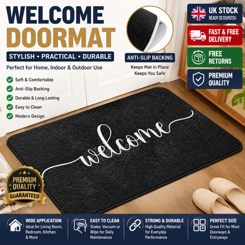 Non slip door mat - non, natural