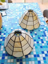 Pair Of Capiz Shell Lampshades