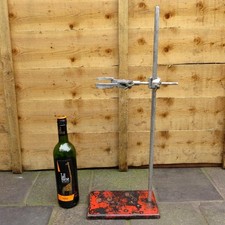 Vintage Laboratory Stand Chemist Retort Stand + Bosshead Clamp