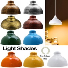 Vintage Ceiling Light Shade Retro Lampshades Metal Easy Fit Pendant Light Shade