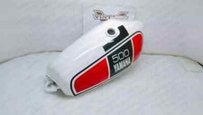 Yamaha Xt 500 Tt 500 1977's Model White And Red Painted Aluminium Petrol Tank