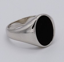 925 Sterling Silver Mens Black