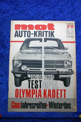 Mot opel olympia kadett - mot, 25/67