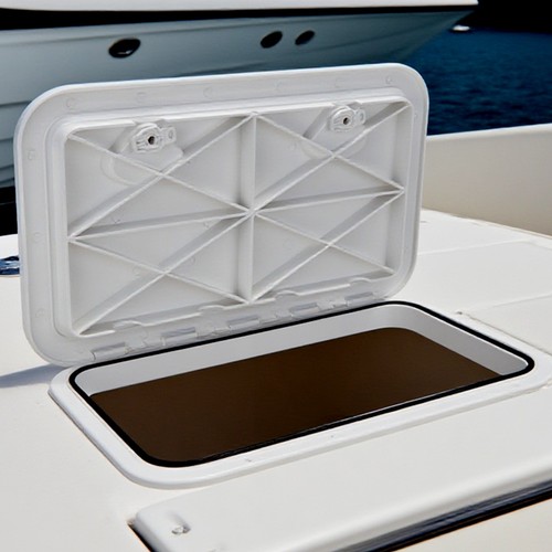White abs boat - white, lid