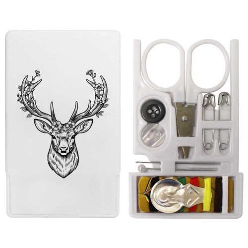 Floral stag head mini travel - head',