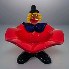 Vintage Muruno Glass Clown