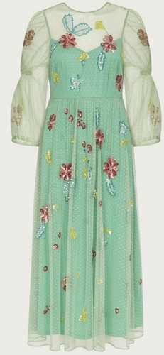 Monsoon rosa embellished midi - monsoon,