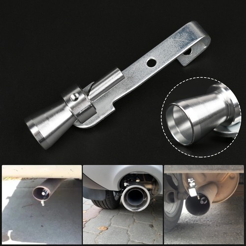 Car exhaust pipe - silver, turbo