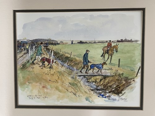 Sporting art watercolour - sporting, art: