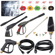 High Pressure Washer Spray Gun Car Jet Lance Power Washing Hose Pipe Nozzle Tips