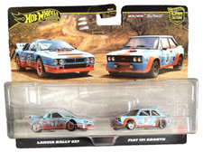 Hot Wheels Lancia Rally 037 Fiat 131 Abarth Italian GULF 2 Pack 1:64 Model Car