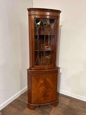 Reproduction Mahogany Corner Cabinet