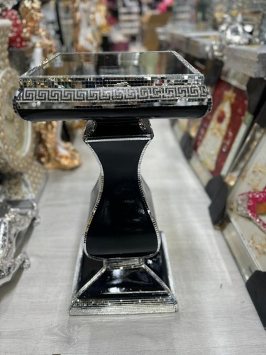 Black venetian mirrored table - venetian,