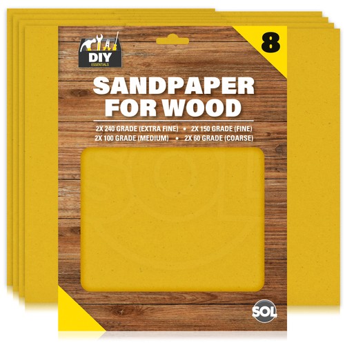 Assorted sandpaper sheets 60 - assorted,