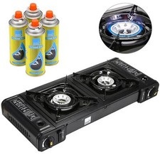 Double Dual Burner Gas Camping