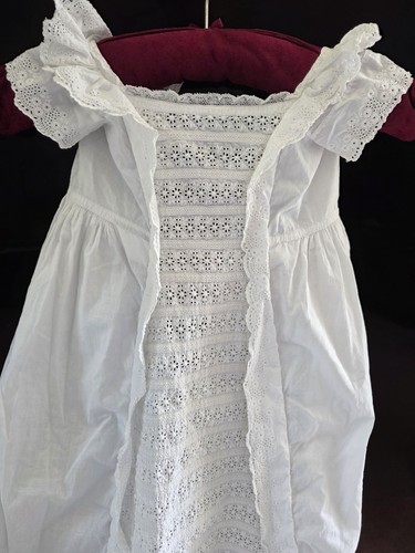 Victorian cotton christening - cotton,