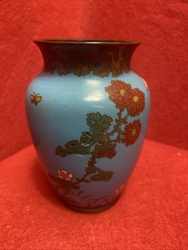 Japanese blue ground cloisonne - japanese,