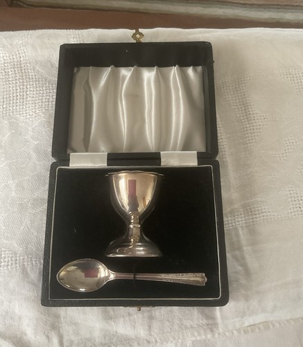 Boxed egg cup and - boxed, spoon
