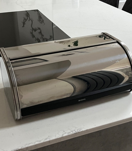 Brabantia roll top bread bin - top,