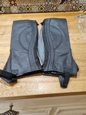 TBK Black Leather half  Chaps