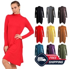 Womens Long Sleeve Polo Neck