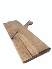 18th Century wooden moulding plane vintage old tool by Cogdell