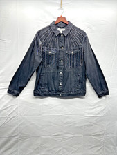 Topshop Women Black Trucker