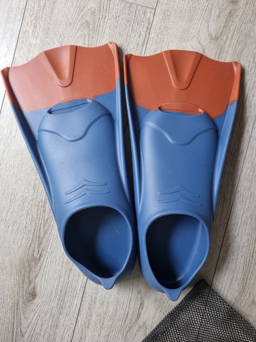 Blue and orange swim - blue,