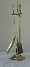 VINTAGE SOLID BRASS 3 PIECE COMPANION SET