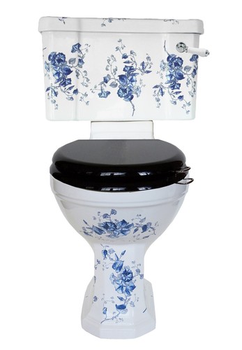 Trtc floral blue - blue, close