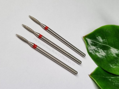 Red flame cuticle diamond - flame,