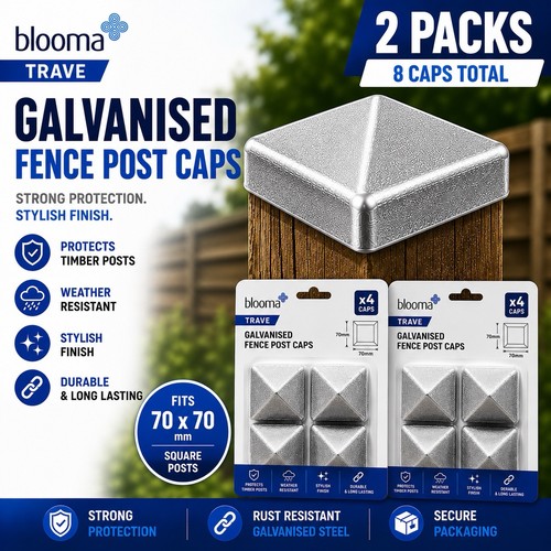 Caps 70mmx70mm galvanised - caps,