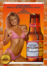 Budweiser Beer Metal Sign –