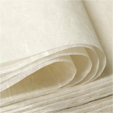 100 Sheets A4 Mulberry Paper, 8.3 X 11.7In Natural Decoupage Tissue for Craft