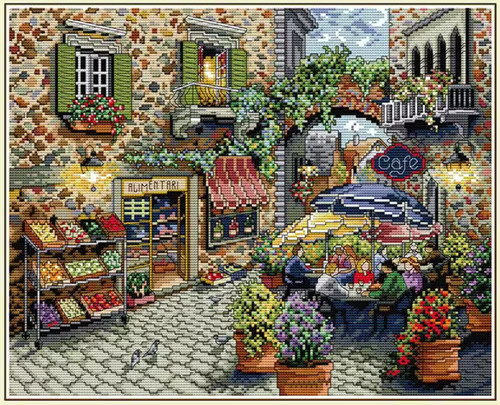 Printed cross stitch kit ct - printed,
