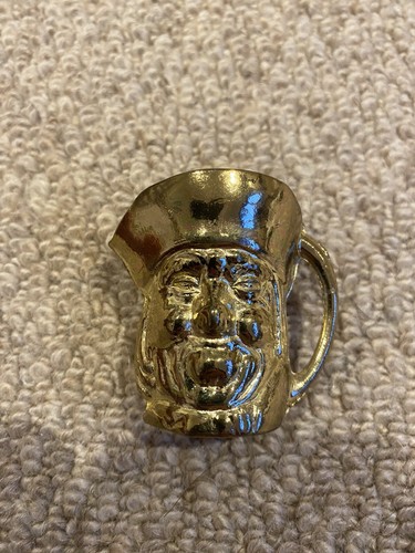 Small vintage heavy brass toby - heavy,