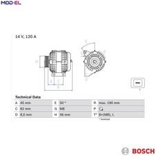 ALTERNATOR 0 986 041 740 FOR