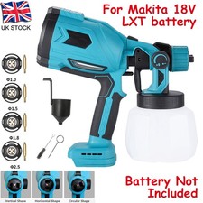 Cordless Paint Sprayer For Makita 18V Battery Powered HVLP Wall Power Spray Gun