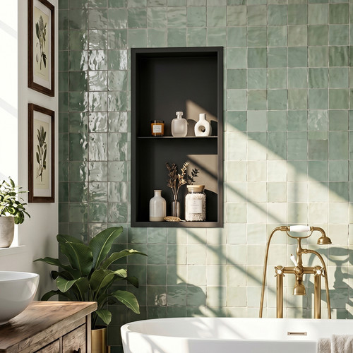 Stainless wall niche - stainless, insert