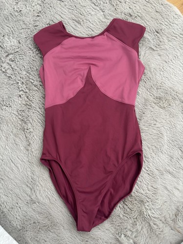 Bloch pink ballet leotard - leotard, cap