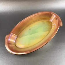 Royal Winton Grimwades 10" Iridescent Yellow Oval Tray England Antique China